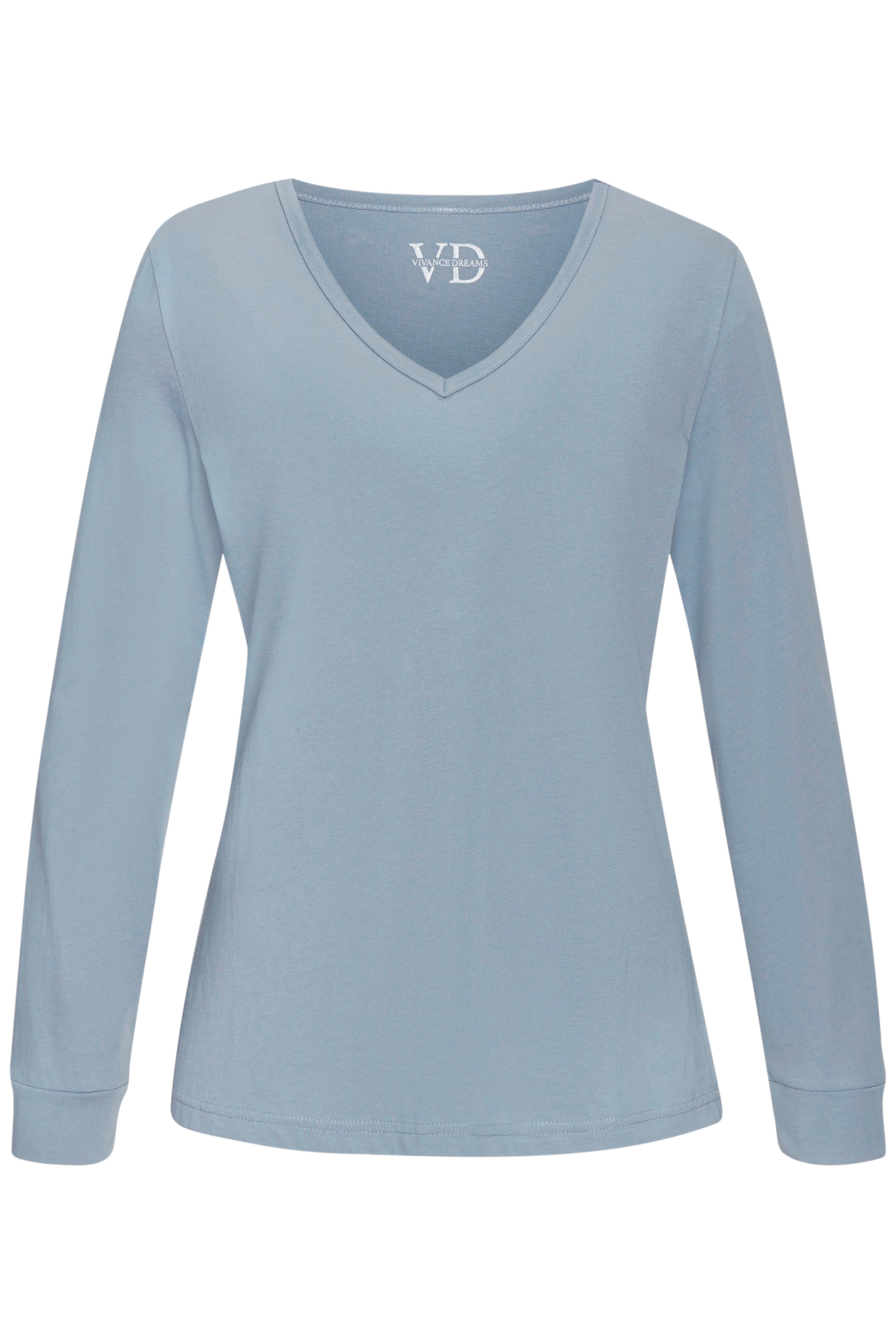 Vivance Dreams Haut de pyjama 1-teilig,  mit schönem V-Ausschnitt