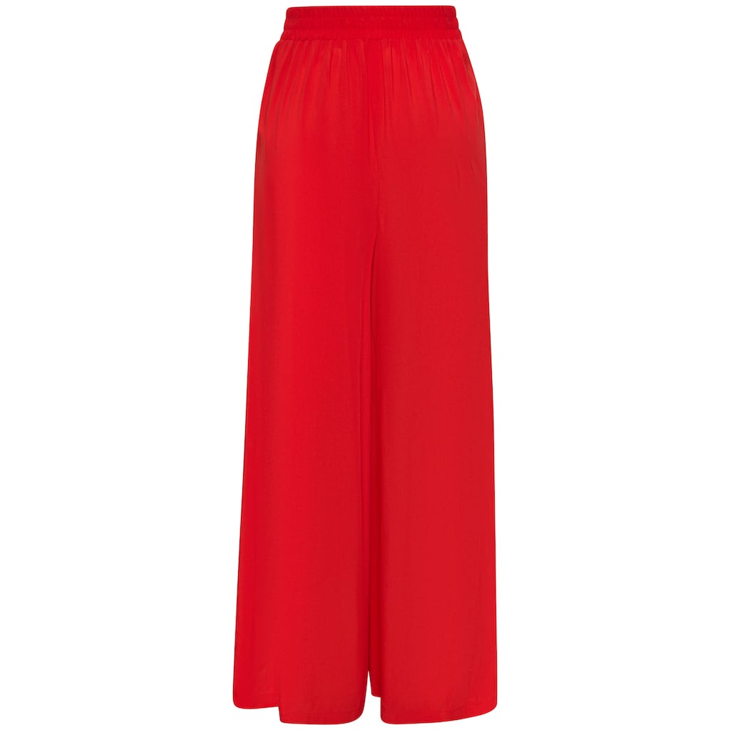 Buffalo Palazzohose, mit Seitennahttaschen, leichte Sommerhose, Wide-Leg