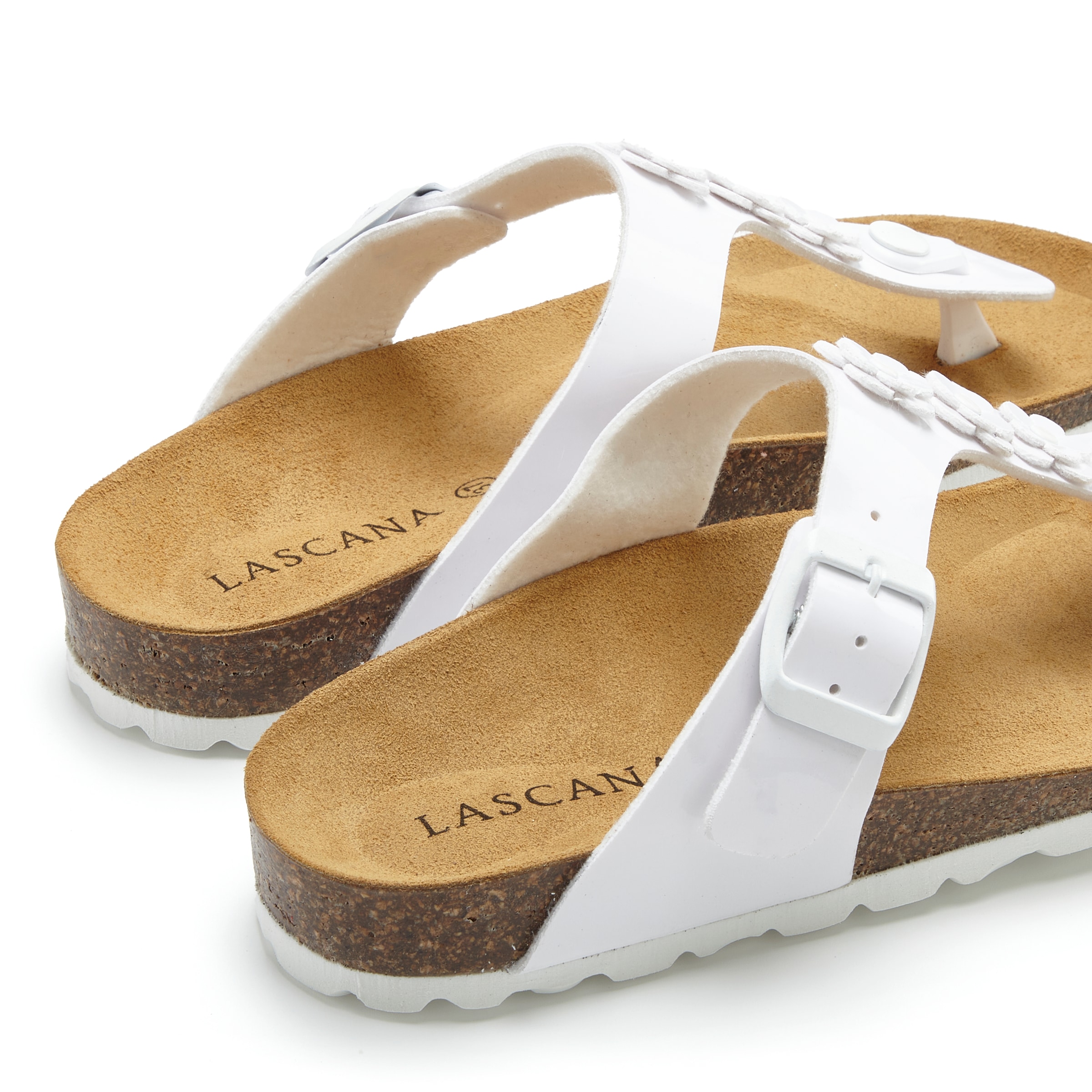 LASCANA Séparateur d'orteils »Sandale, Pantolette, offener Schuh, Sommerschuh,«  mit komfortablem Korkfussbett