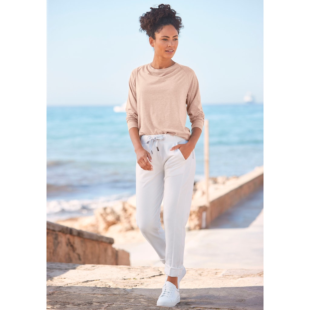 Elbsand Longsleeve »Tira«, mit Logodruck hinten, Langarmshirt, sportlich-casual