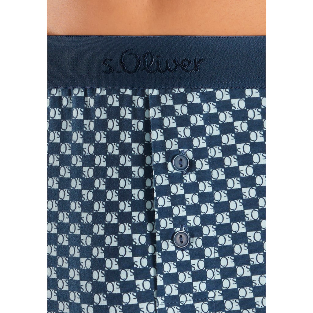 s.Oliver Weiter Boxer, (Packung, 2 St.), unifarben und gemustert