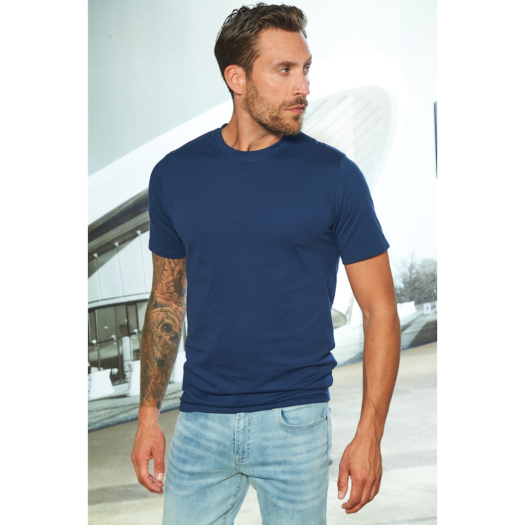 H.I.S T-Shirt, (Packung, 3 tlg.), aus Baumwolle perfekt als Unterziehshirt