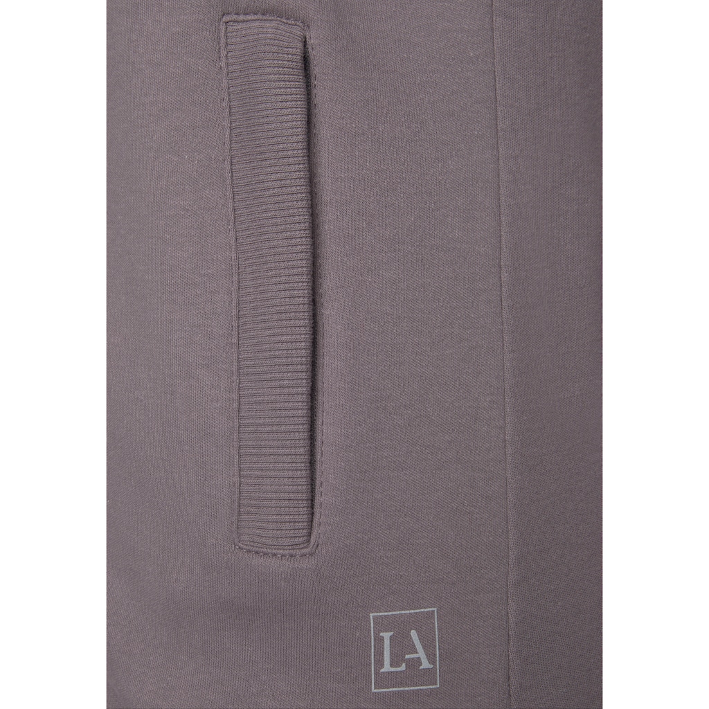 LASCANA ACTIVE Trainingsjacke, mit Kapuze, mit Logo Tape an den Ärmeln