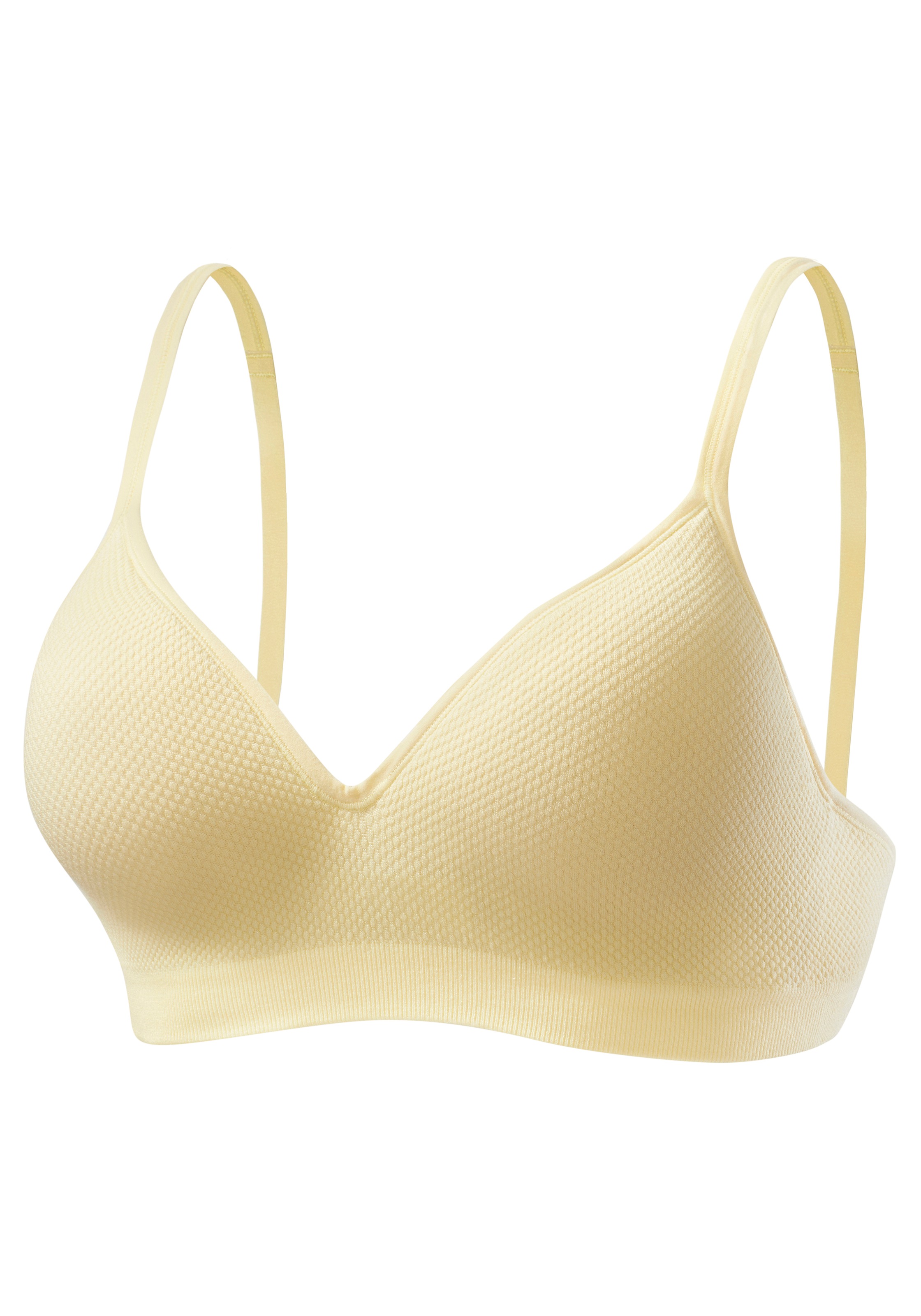 LASCANA Push-up-BH "COMFY BRA" ohne Bügel aus Baumwolle, Basic Dessous
