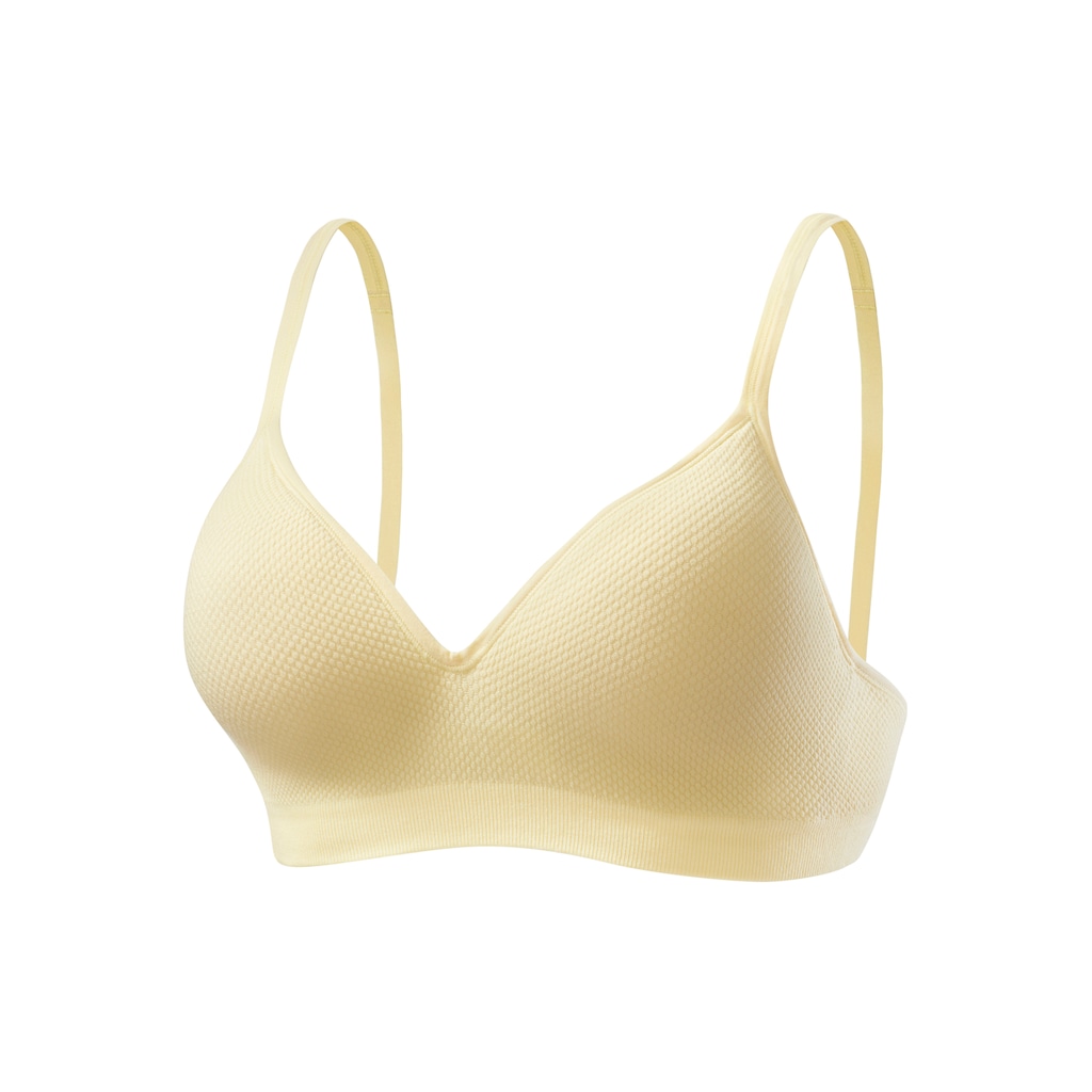 LASCANA Push-up-BH »COMFY BRA«, ohne Bügel aus weicher Baumwollqualität, Basic Dessous
