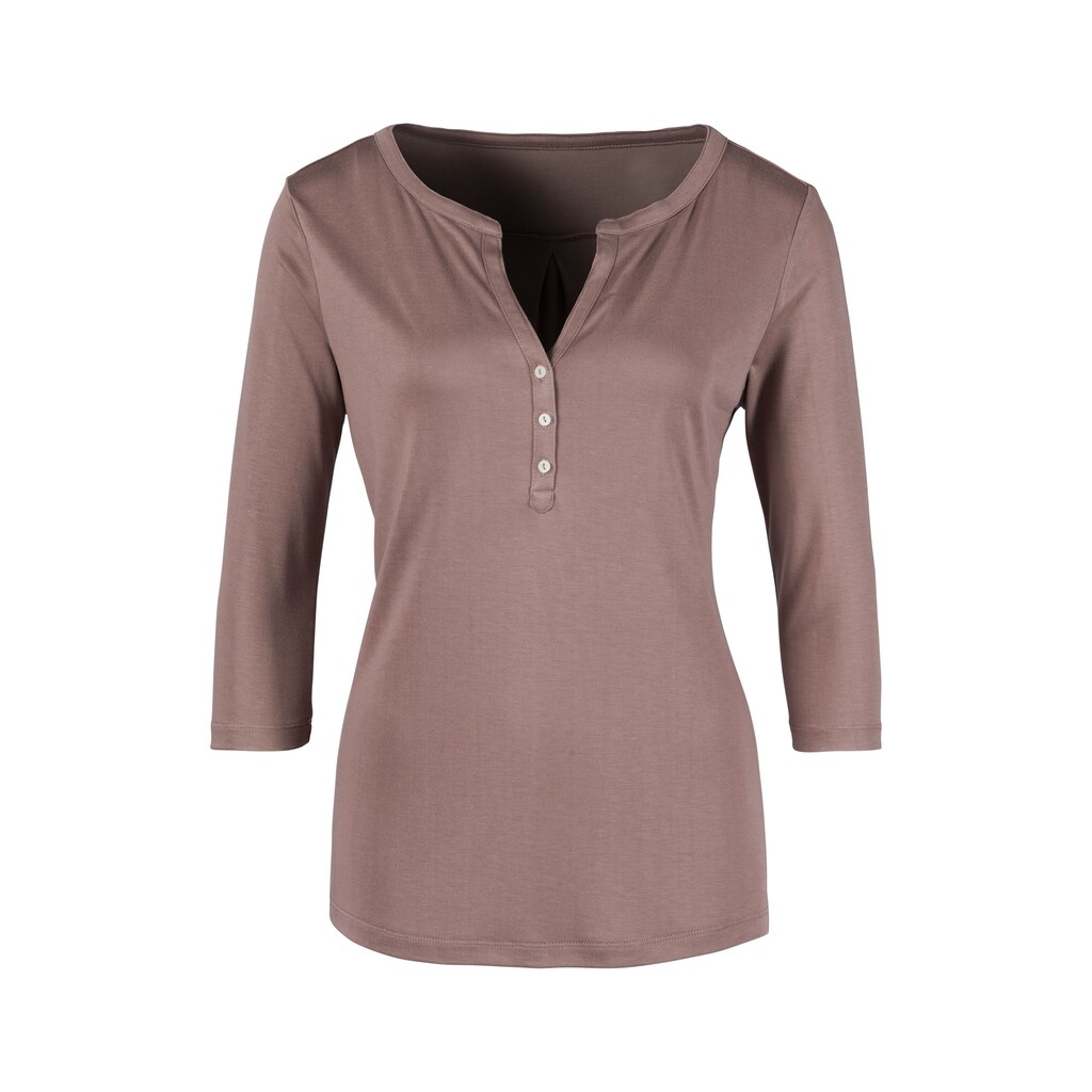 LASCANA 3/4-Arm-Shirt, (2er-Pack), in modischer Blusenoptik