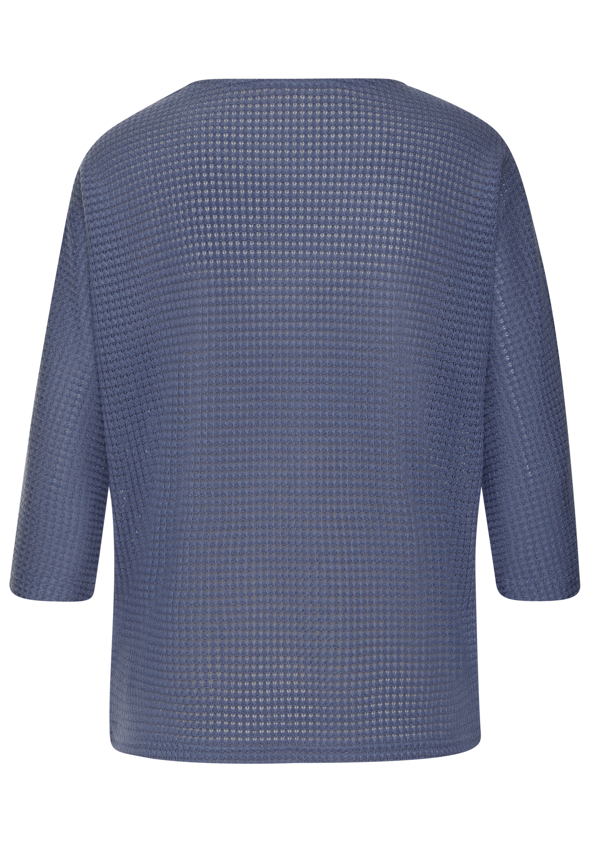Vivance Langarmshirt »mit modischer Waffelstruktur«, aus bügelfreier Strickqualität