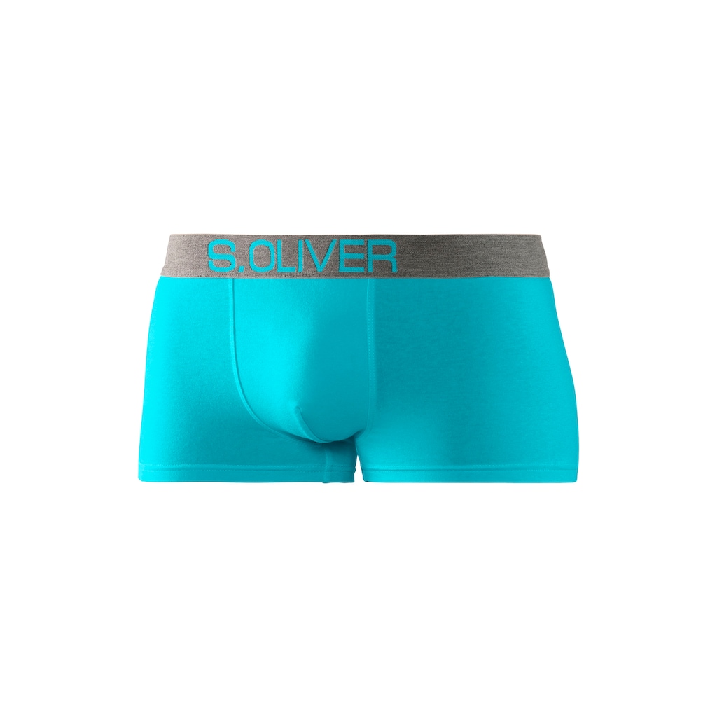 s.Oliver Hipster, (Packung, 4 St.), knapp sitzende Boxershorts für Herren aus Baumwoll-Mix