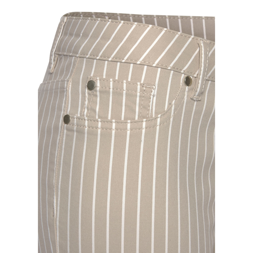 LASCANA 7/8-Jeggings, mit Streifenprint in Slim-Fit-Form, Superstretch-Qualität