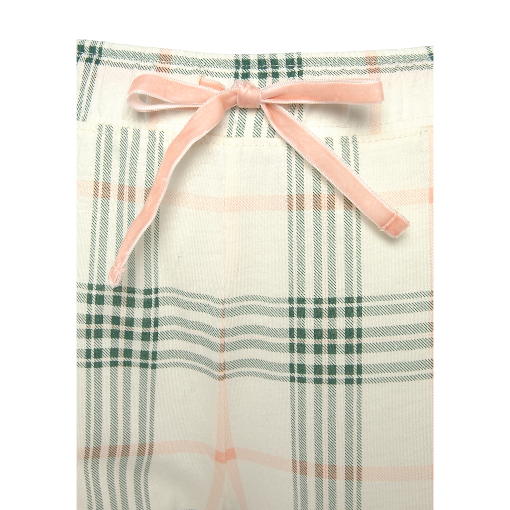 Vivance Dreams Pyjama, (2 tlg.), im klassischen Schnitt