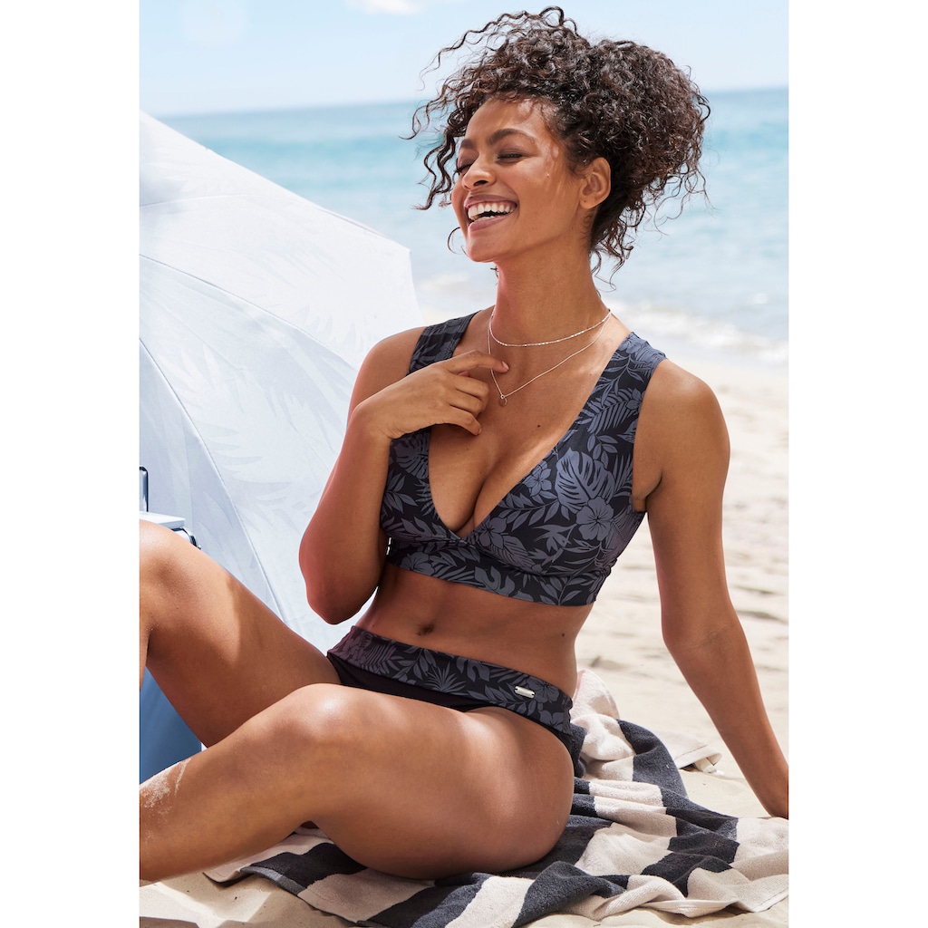 Venice Beach Bustier-Bikini-Top »Moloka«, mit tropischem Print