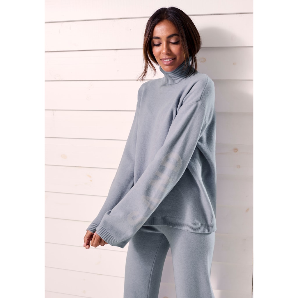 Elbsand Sweater, Rollkragenpullover aus weichem Strick, Loungewear