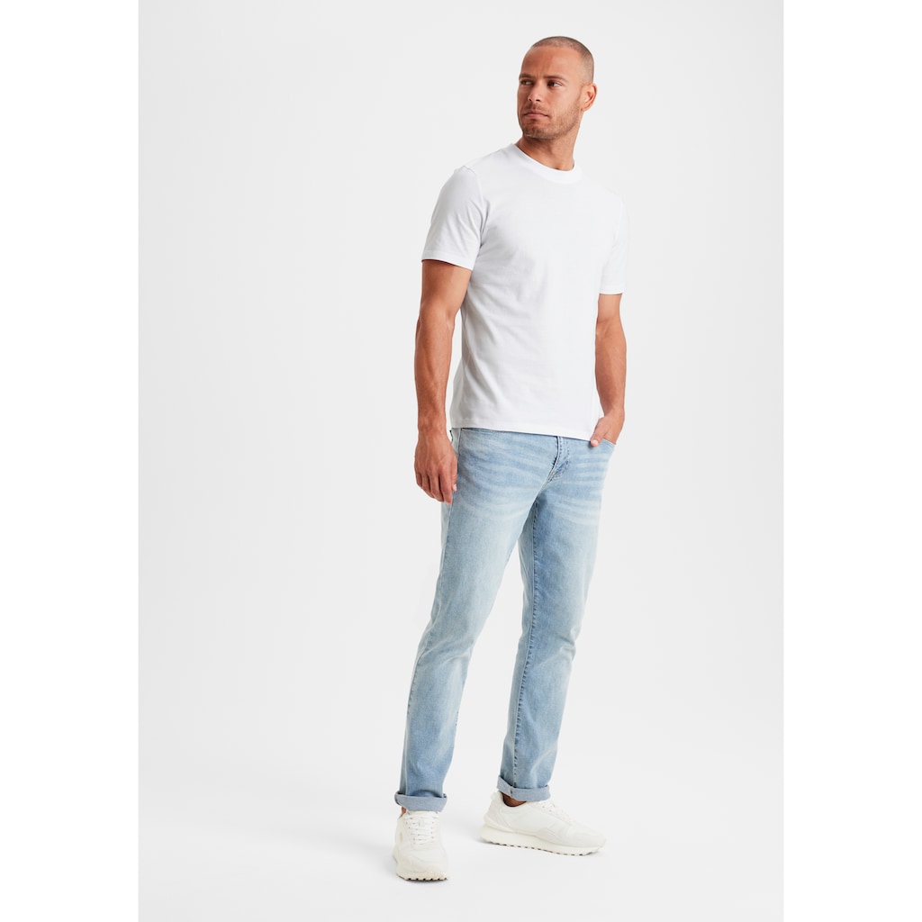 KangaROOS T-Shirt, (2er-Pack), Freizeitshirt mit Kurzarm, Rundhals aus reine Baumwolle
