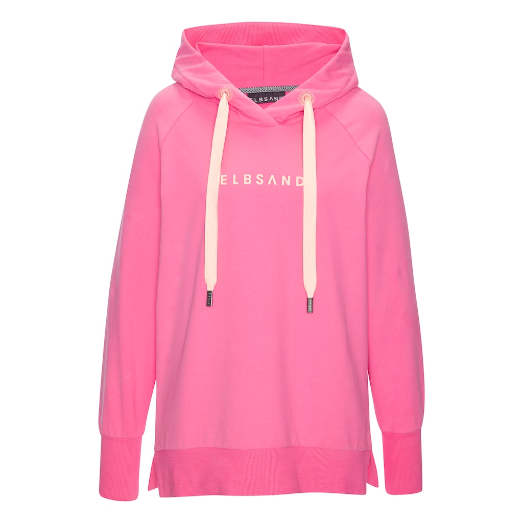 Elbsand Kapuzensweatshirt »Svana«, mit Logoprint, bequemer Hoodie, seitliche Schlitze