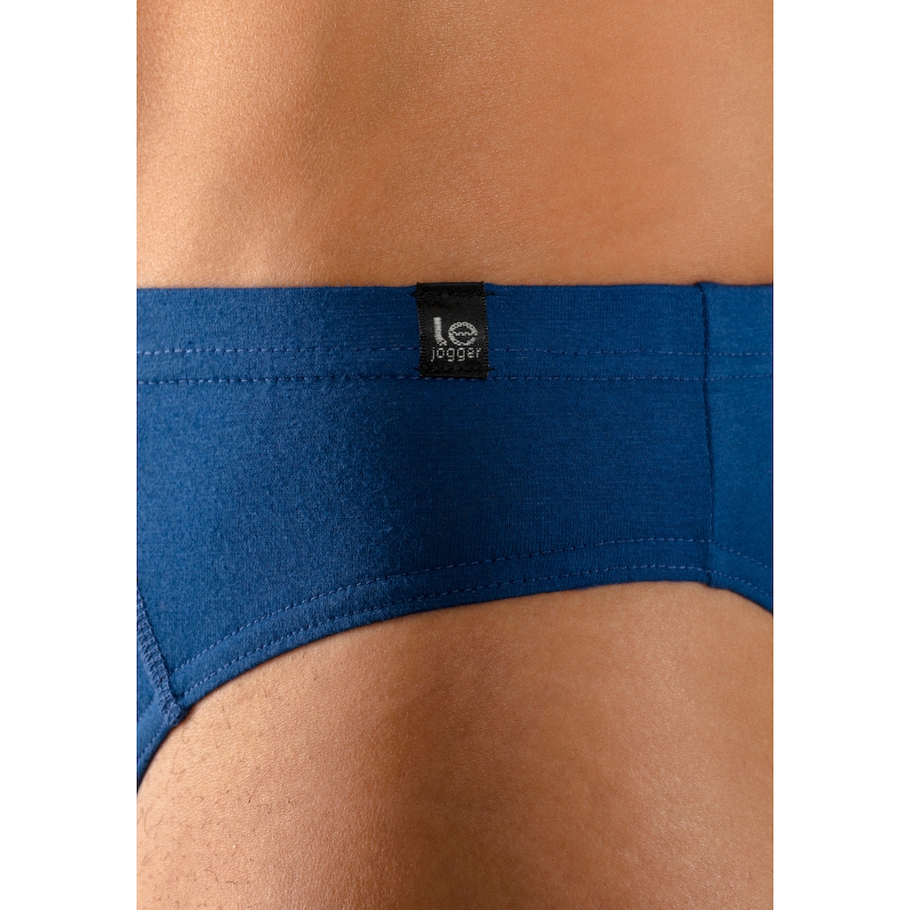 le jogger® Slip, (Packung, 4 St.), schmaler Bund mit Markenlabel