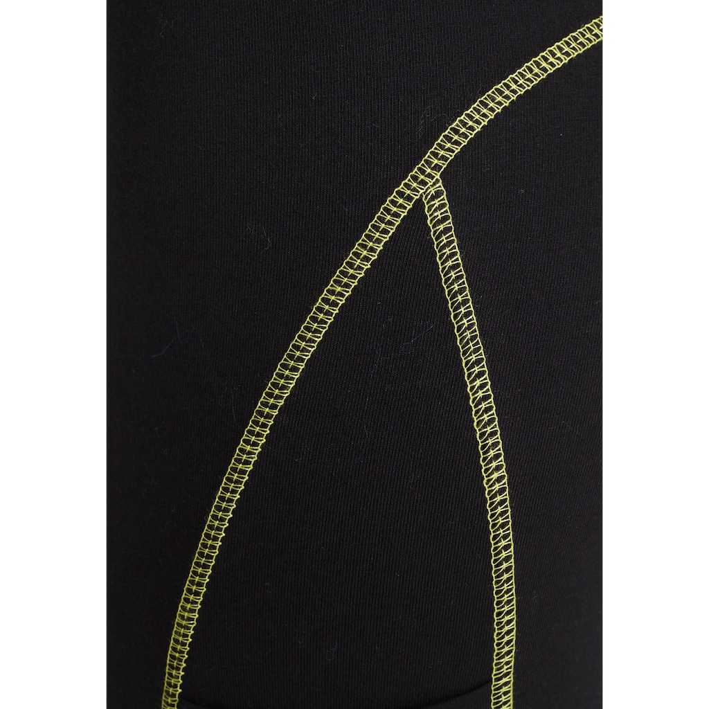 LASCANA ACTIVE Leggings, mit Kontrastnähten und breitem Bund