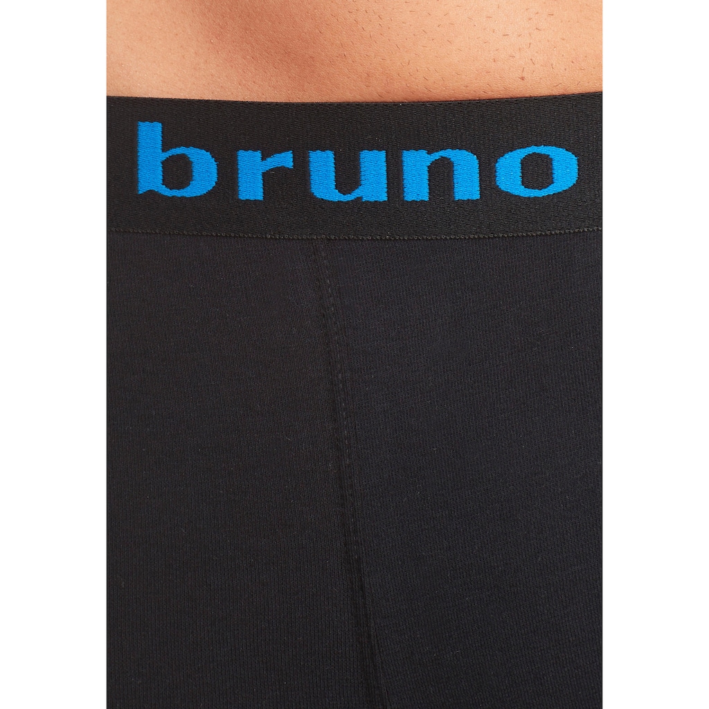 Bruno Banani Boxer »Boxershorts für Herren«, (Packung, 4 St.), mit farbigen Marken-Schriftzug am Bündchen