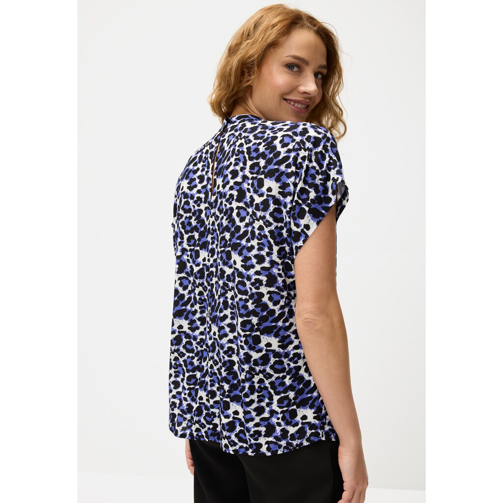 LASCANA Kurzarmbluse, mit Alloverdruck, Damenbluse, sportlich elegant