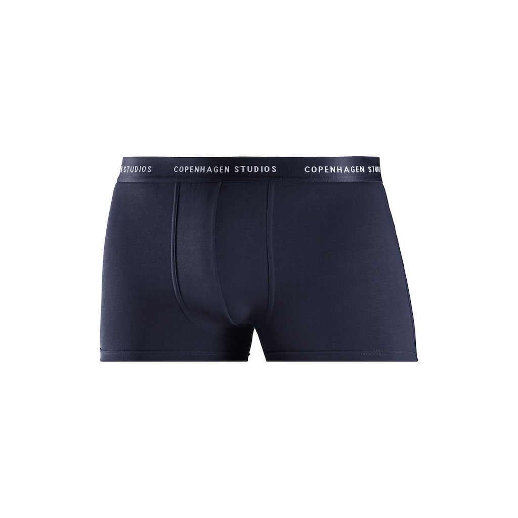 Copenhagen Studios Boxer »Boxershorts für Herren«, (3 St.), mit farbigem Logo-Bund