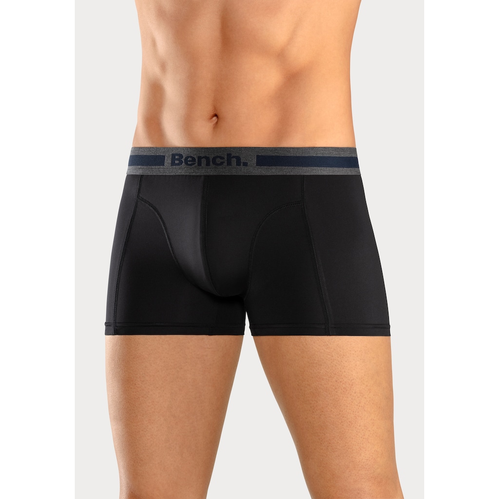Bench. Boxer »Boxershorts für Herren«, (Packung, 4 St.), Unterhosen mit Overlock-Nähten vorn