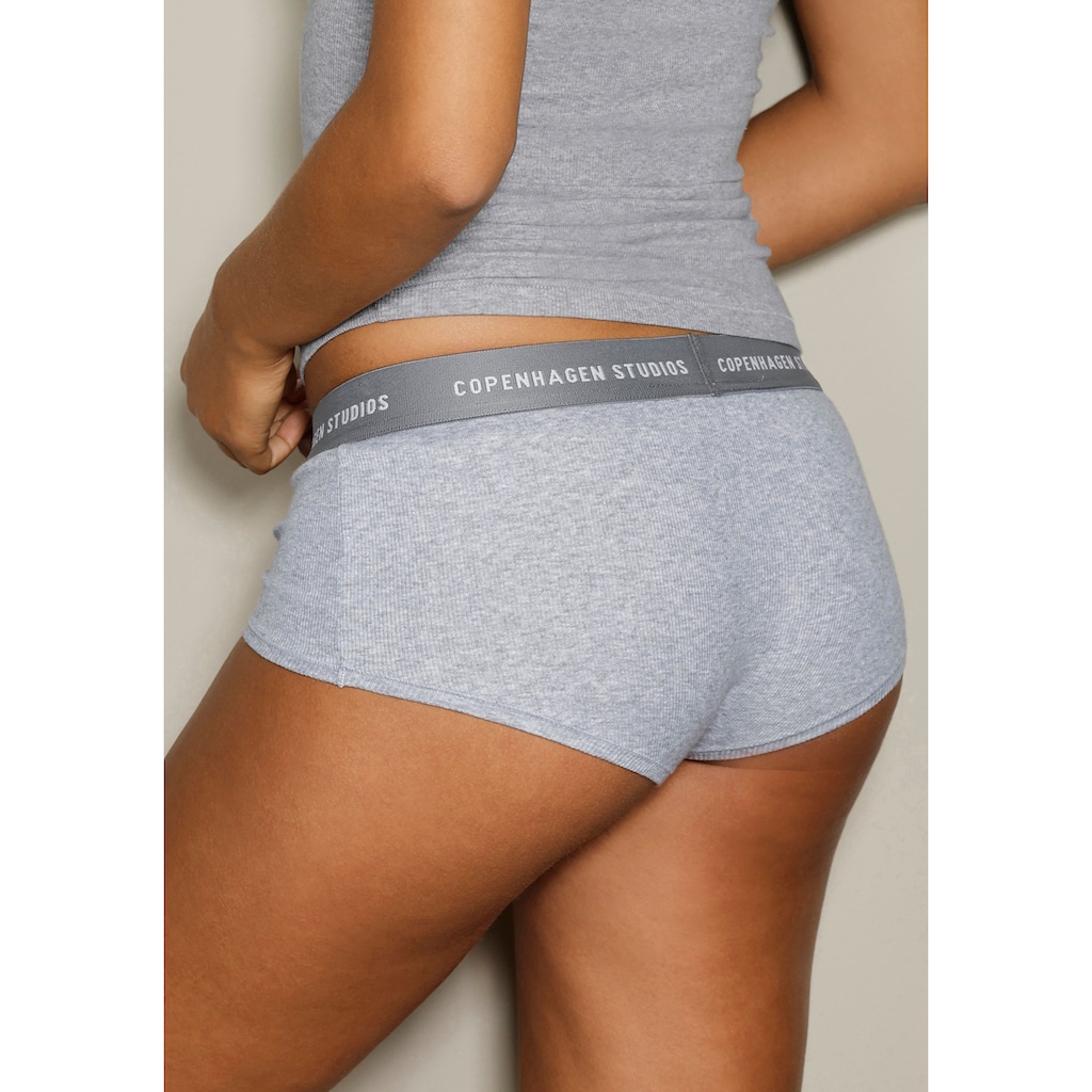 Copenhagen Studios Panty »mit softem Logobund«, (2er-Pack), aus gerippter Bio-Baumwollqualität