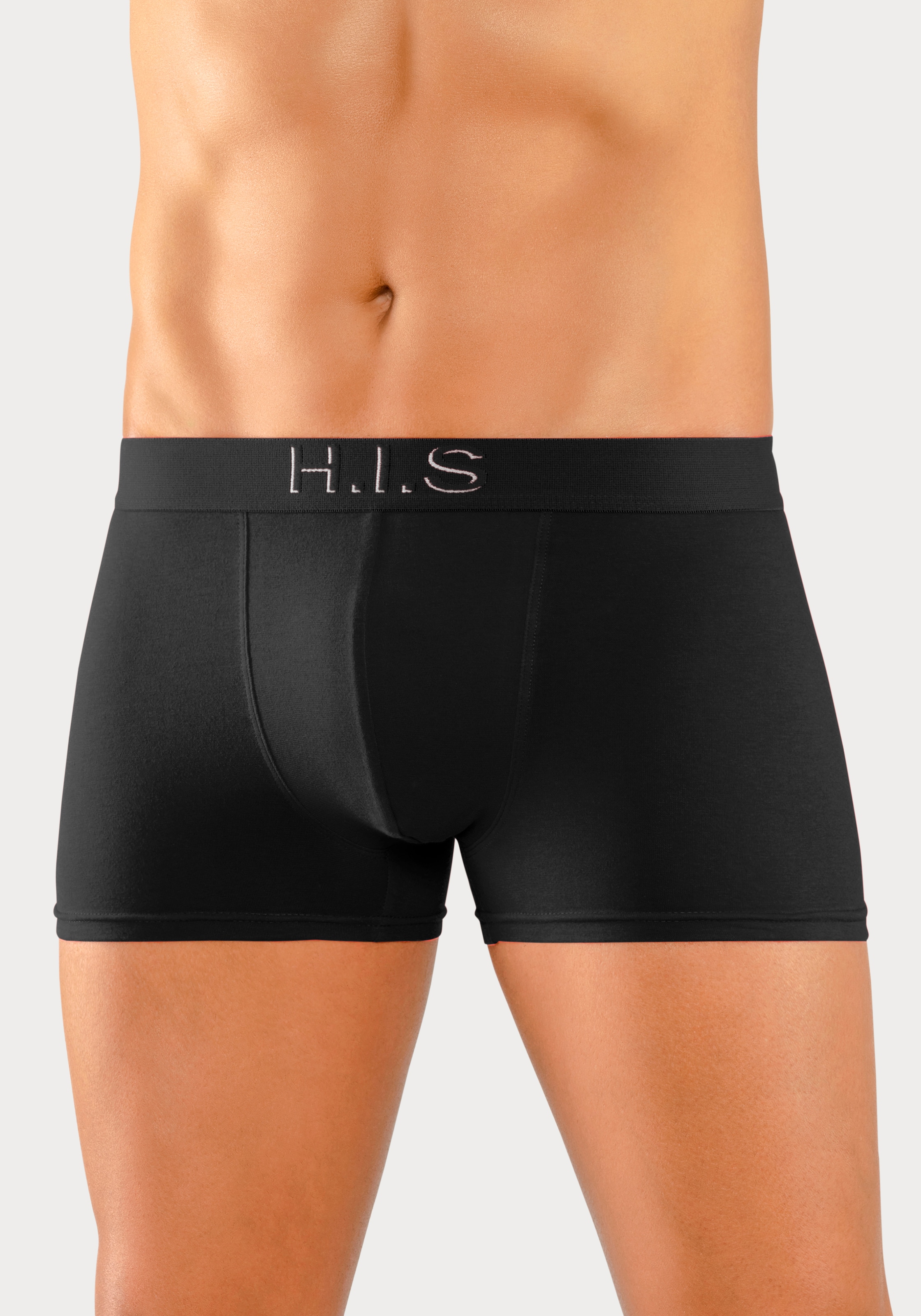 H.I.S Boxer »Boxershorts für Herren«, 5 Stk. Logo Webbund mit 3D Effekt