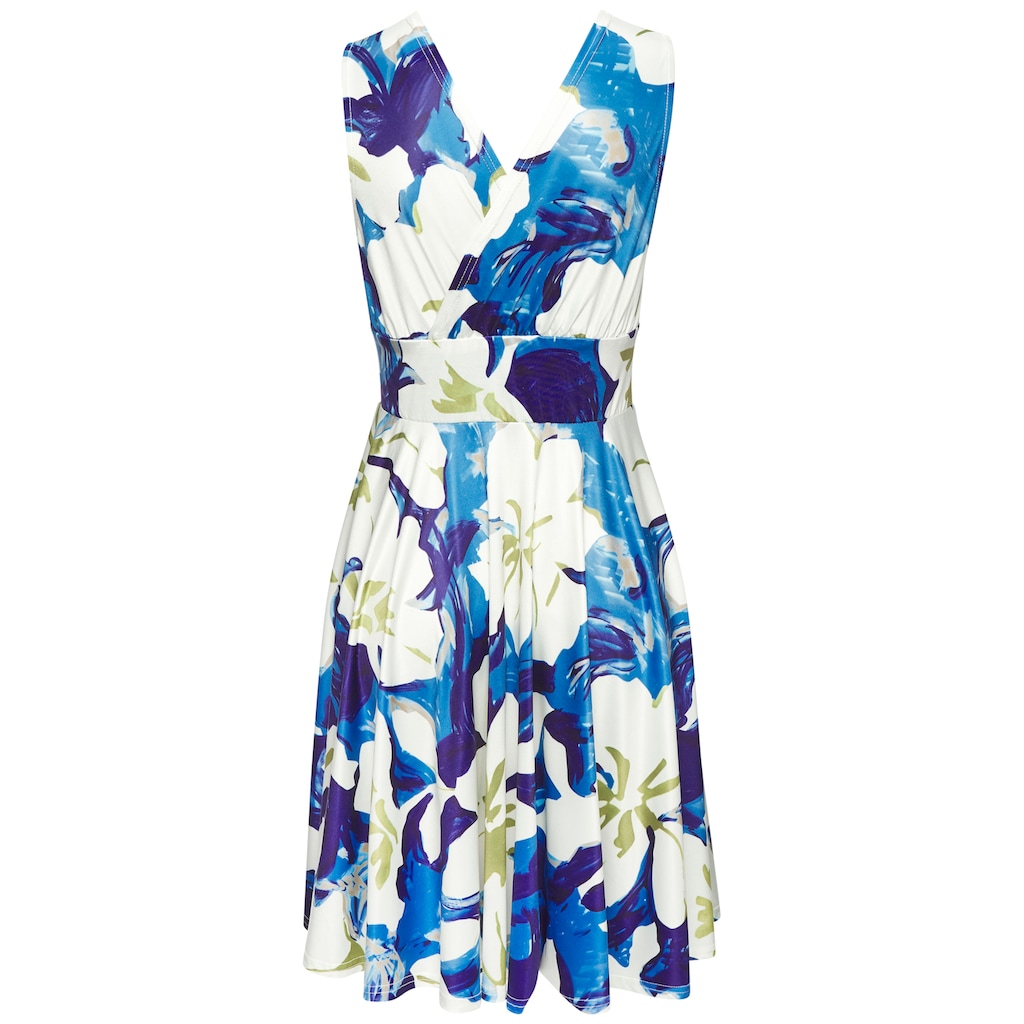 Vivance Jerseykleid, in Wickeloptik, tailliertes Minikleid, Sommerkleid