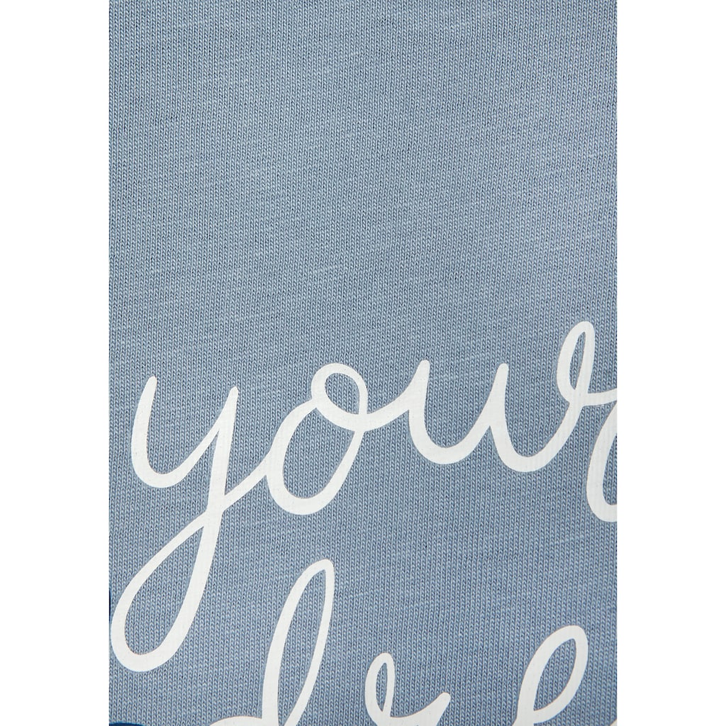 Vivance Dreams Pyjamaoberteil, mit schönem Frontprint