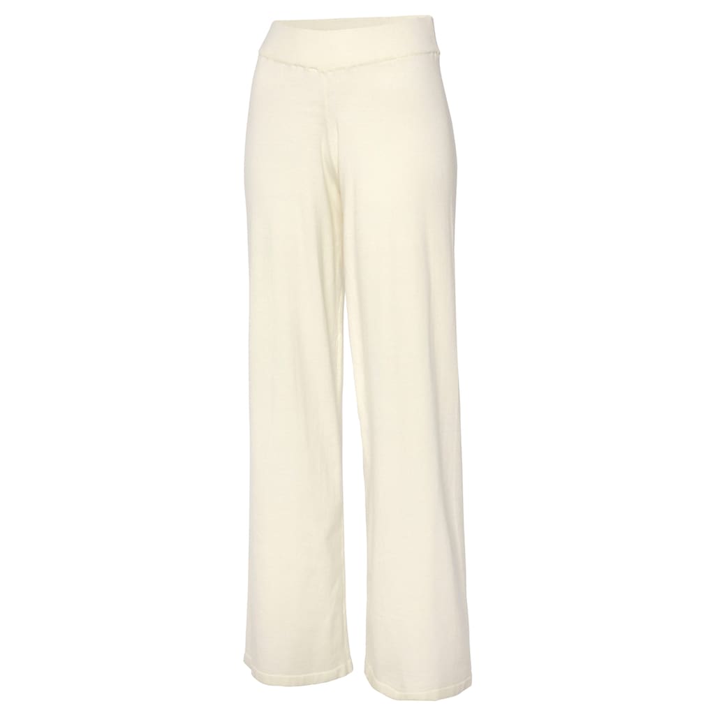 LASCANA Strickhose, mit weitem Bein, Loungewear