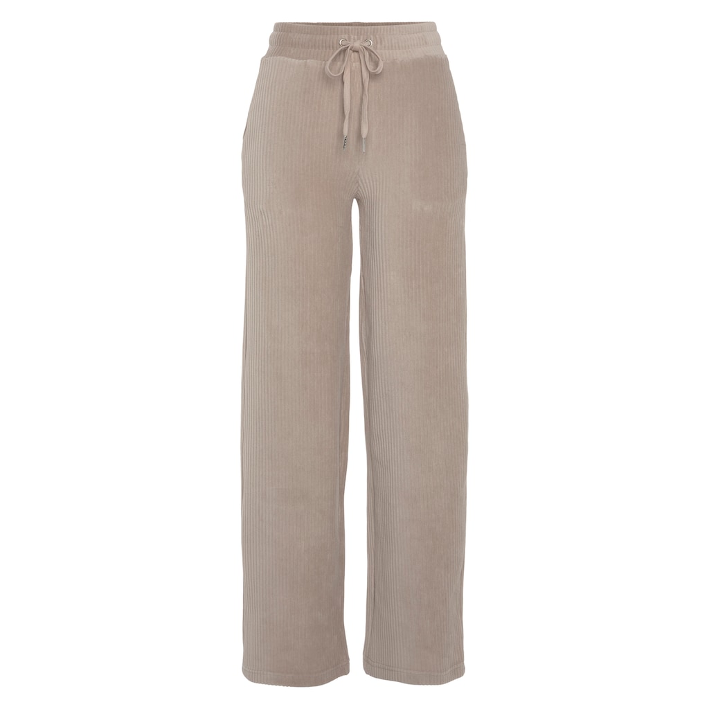 Vivance Homewearhose, mit breiter elastischen Cord Struktur, Loungewear