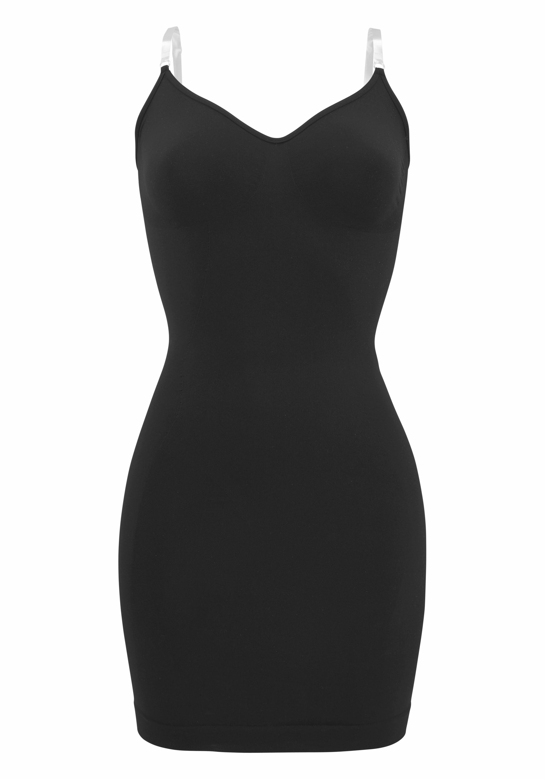LASCANA Shaping-Kleid SEAMLESS mit transparenten Trägern, Shape wear, Basic