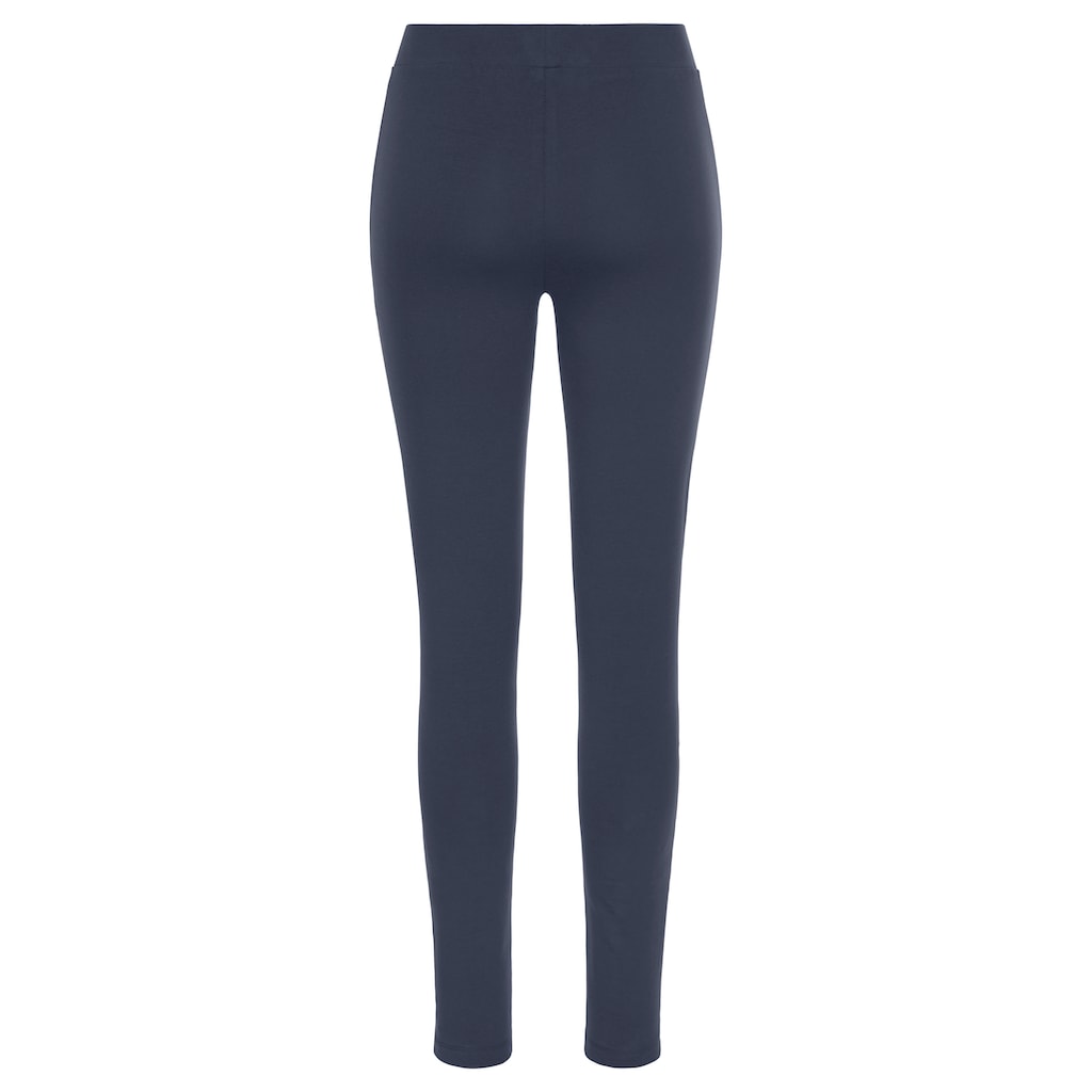 Bench. Loungewear Leggings, mit glitzernder Logostickerei auf dem Bein