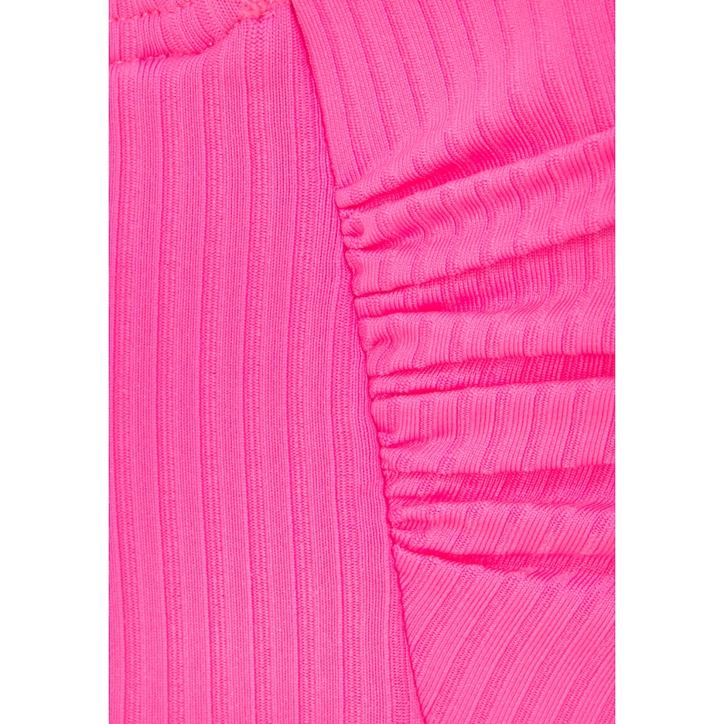 Venice Beach Bandeau-Bikini-Top »Lucky«, aus gerippter Strukturware