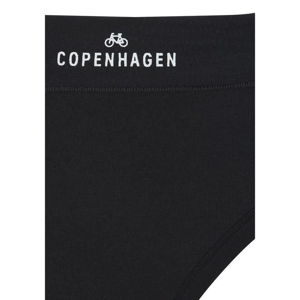 Copenhagen Studios String »mit Logodruck am Bund«, (3er-Pack), aus softer Bio-Baumwollqualität