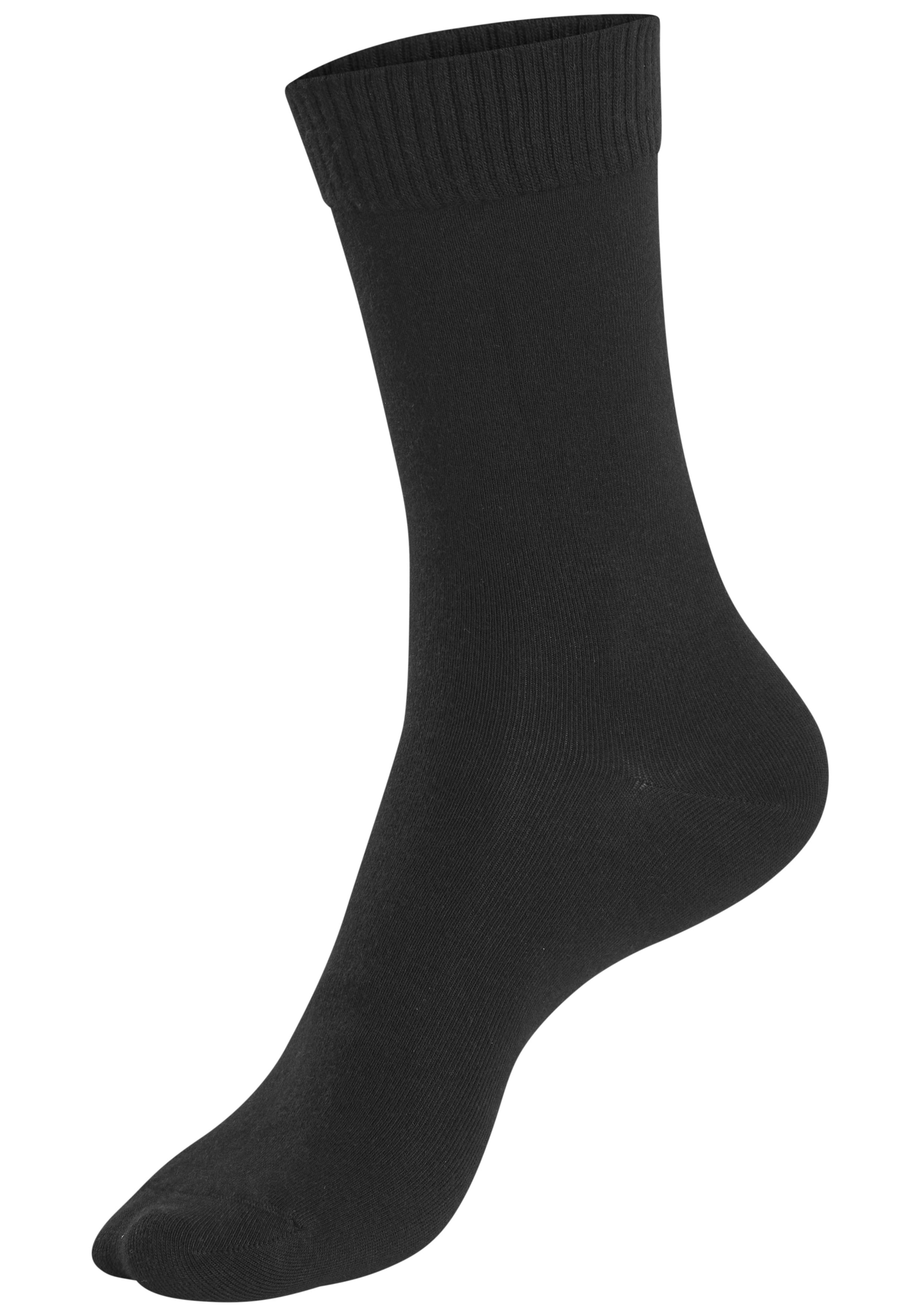 H.I.S Chaussettes basiques Paquet, 3 Couple tlg. mit weicher Viskose