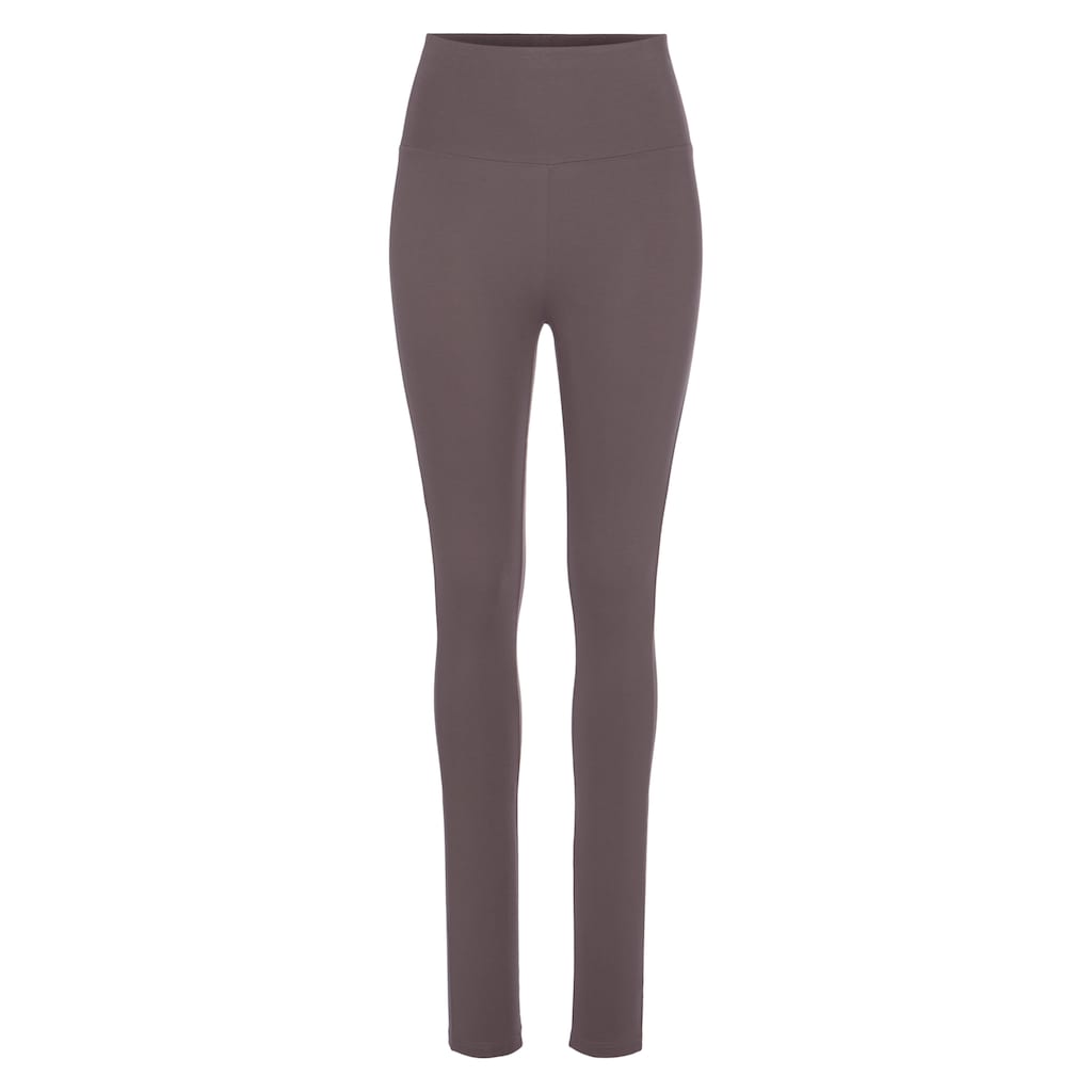 LASCANA Leggings, mit breitem Bündchen