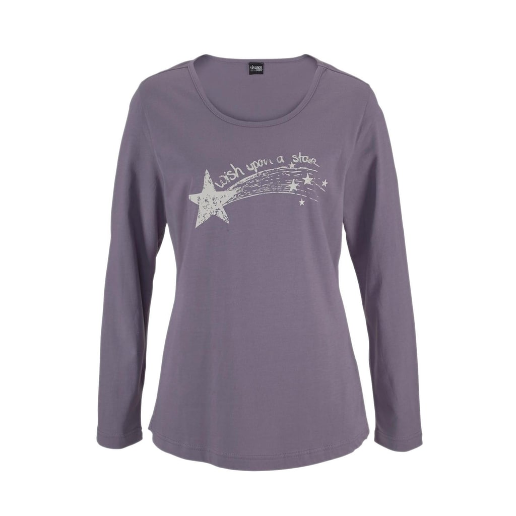 Vivance Dreams Pyjama, (4 tlg., 2 Stück), mit Sternenprint