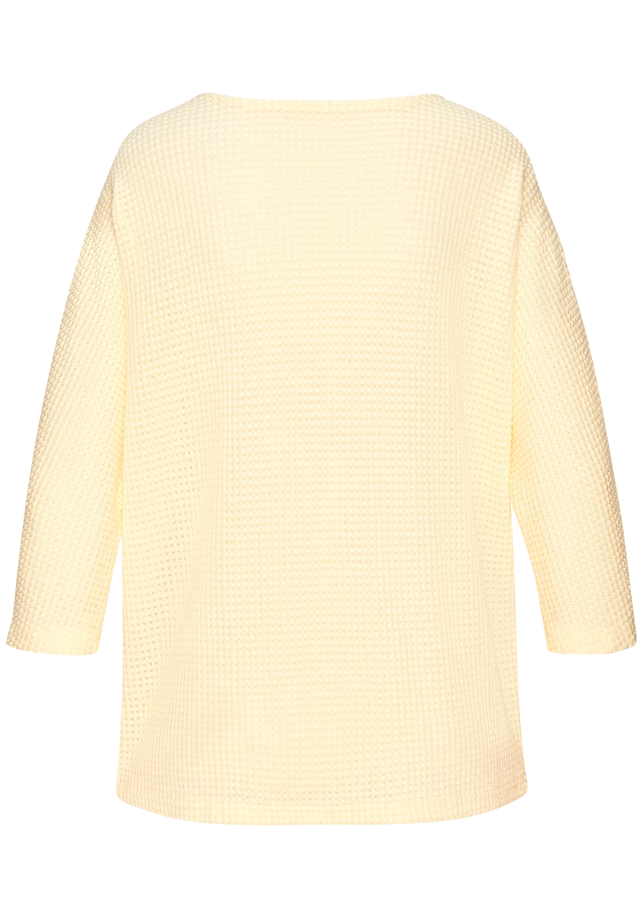 Vivance 3/4-Arm-Shirt »mit sommerlicher Waffelstruktur« aus bügelfreier Strickqualität