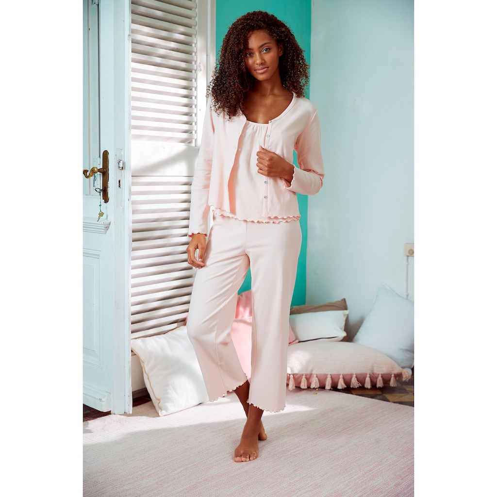 s.Oliver Pyjamahose, mit Babylocksaum