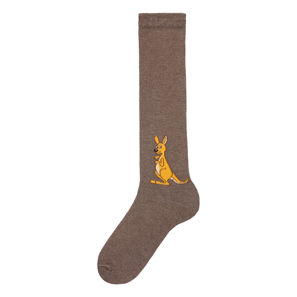 H.I.S Kniestrümpfe, (Packung, 5 Paar), mit eingestricktem Moriv