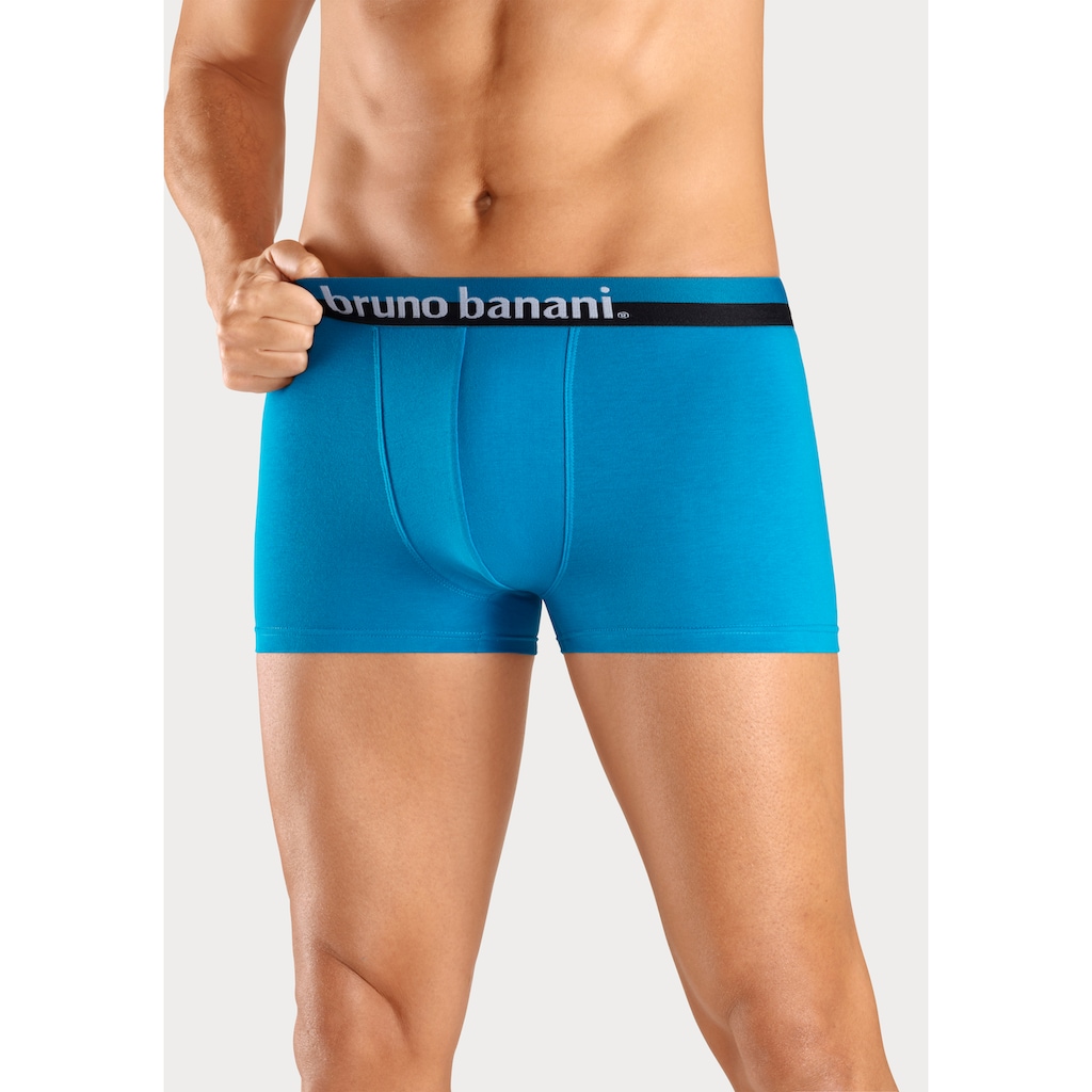 Bruno Banani Boxer »Boxershorts für Herren«, (Packung, 4 St.), mit erhabenem Logo-Druck auf dem Bund