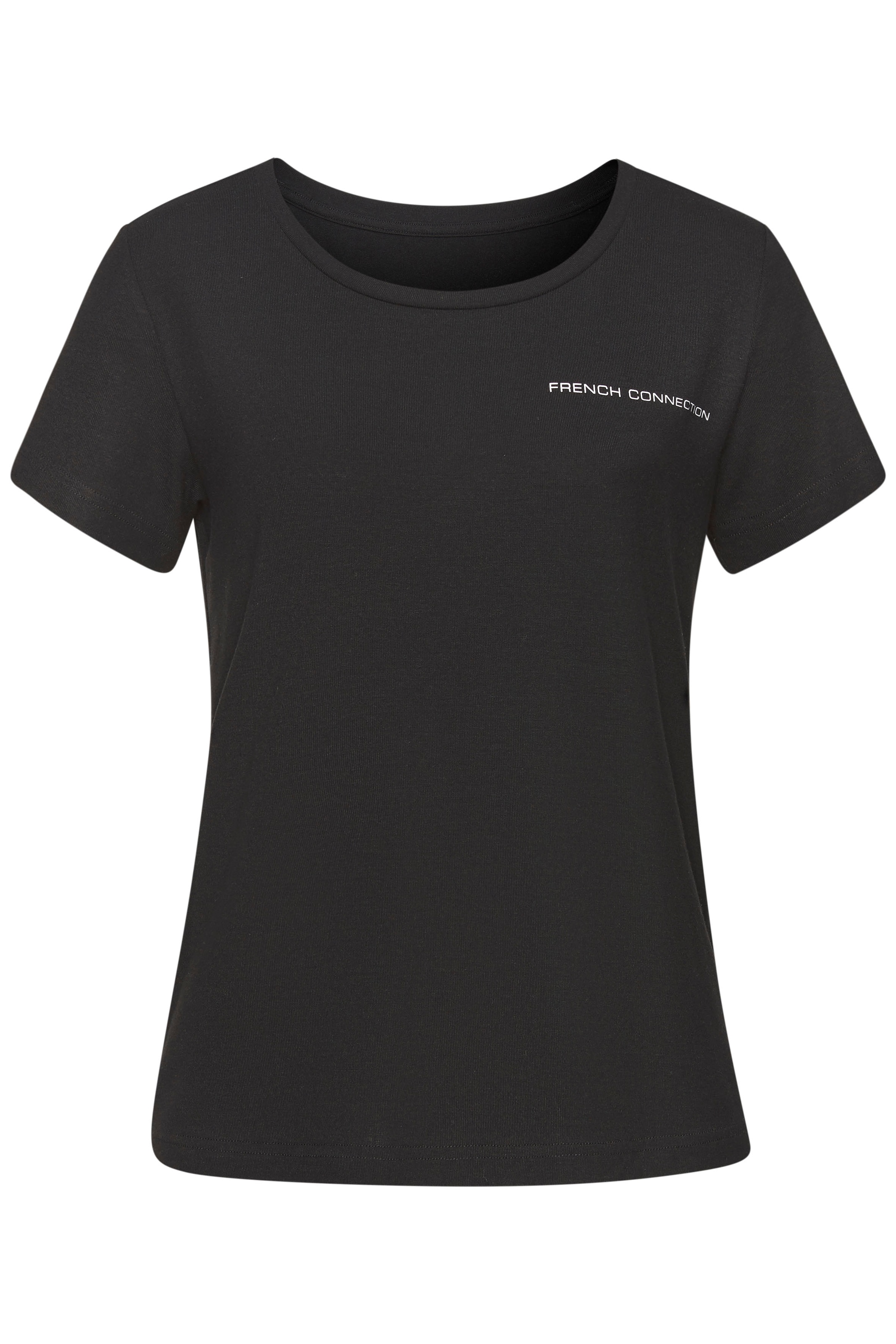 French Connection T-Shirt, mit kleinem Logoprint auf der Brust