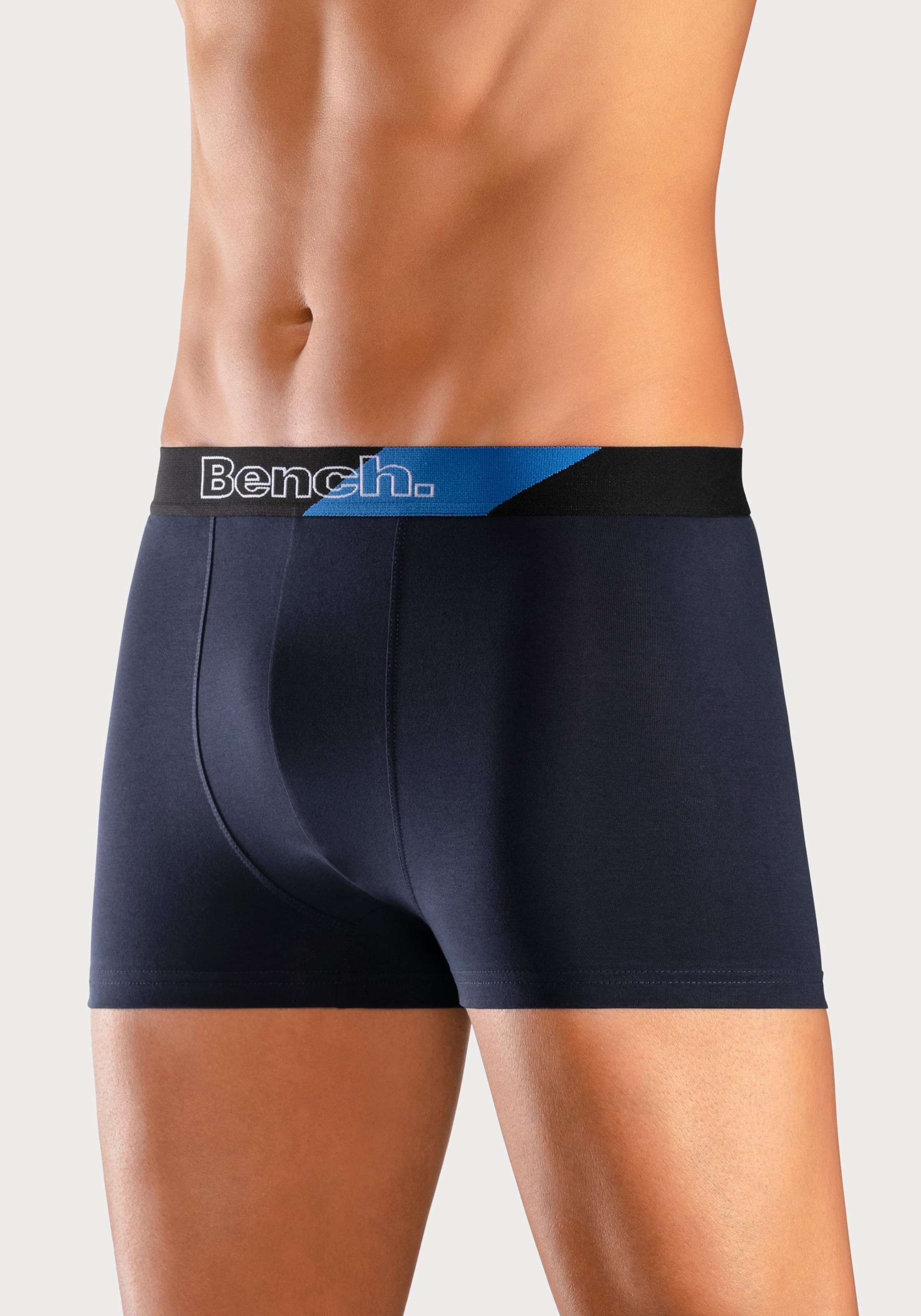 Bench. Boxer »Boxershorts für Herren«, (Packung, 3 St.), Unterhosen mit modischem Streifen im Webbund