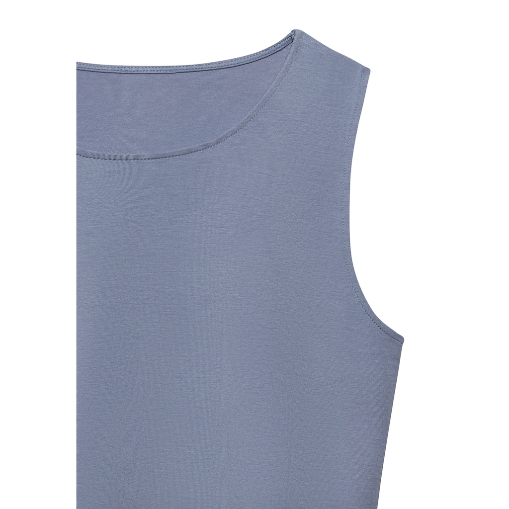 LASCANA Tanktop »aus elastischer Baumwoll-Modal-Qualität«, (2er-Pack)
