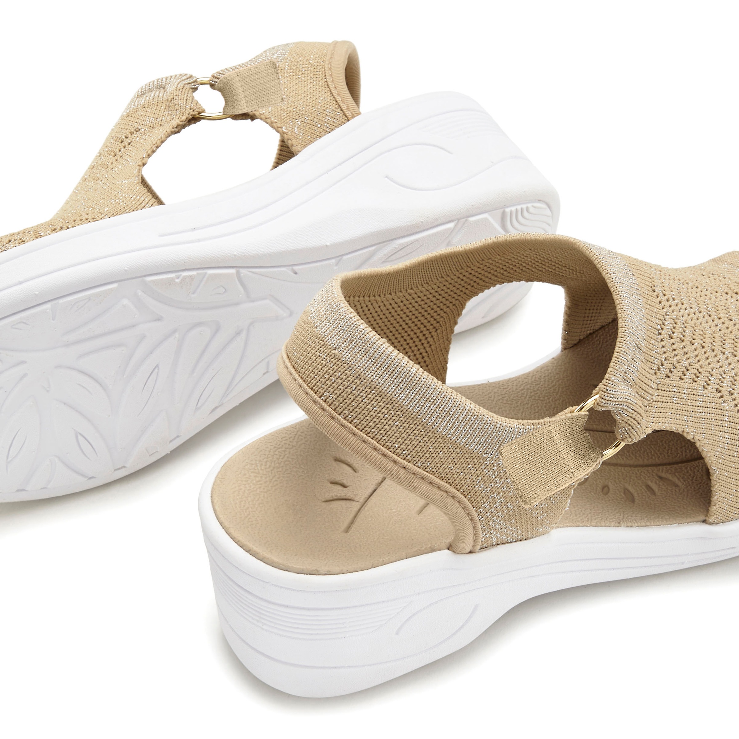 Vivance Sandales »Sandale, Sommerschuh, offener Schuh«  mit Keilabsatz und Klettverschluss VEGAN