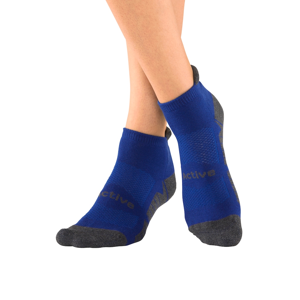 LASCANA ACTIVE Sneakersocken, (Packung, 6 Paar), mit weicher Frotteesohle