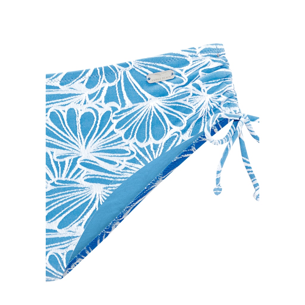 Venice Beach Bikini-Hose »Peony«, in höherer Schnittform und modischer Strukturware