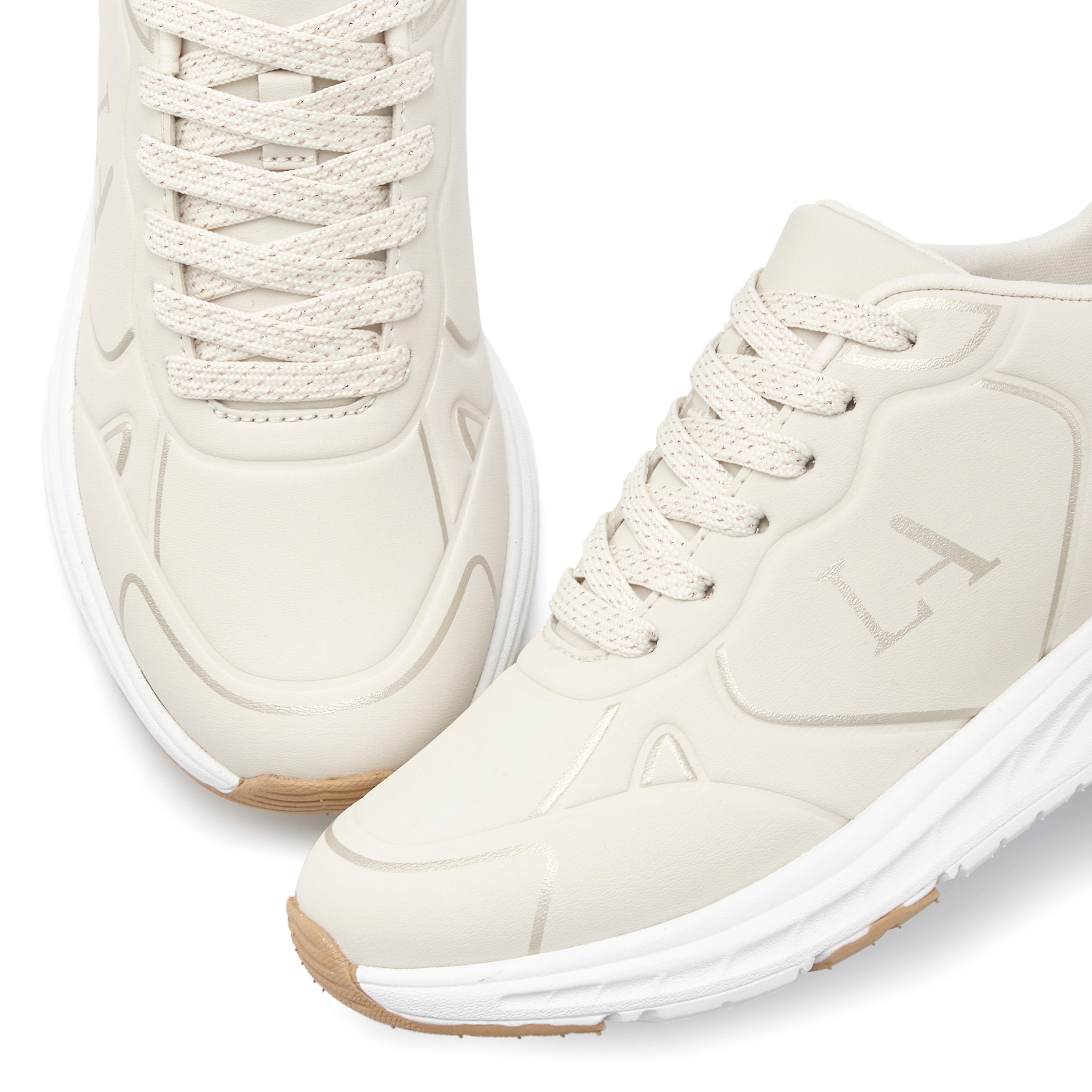 LASCANA Sneaker »Freizeitschuh, Schnürschuh«, mit Farbakzenten VEGAN