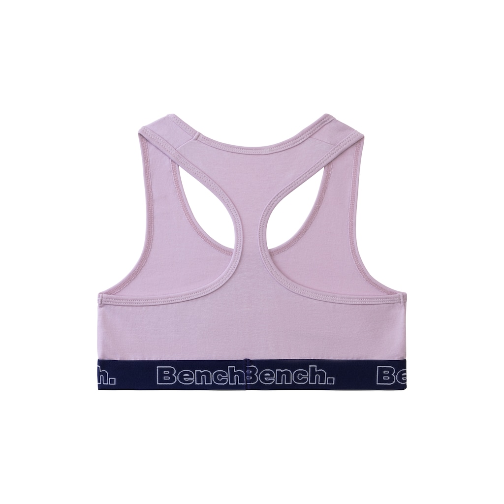 Bench. Bustier, mit kontrastfarbigem Bündchen und Racerback