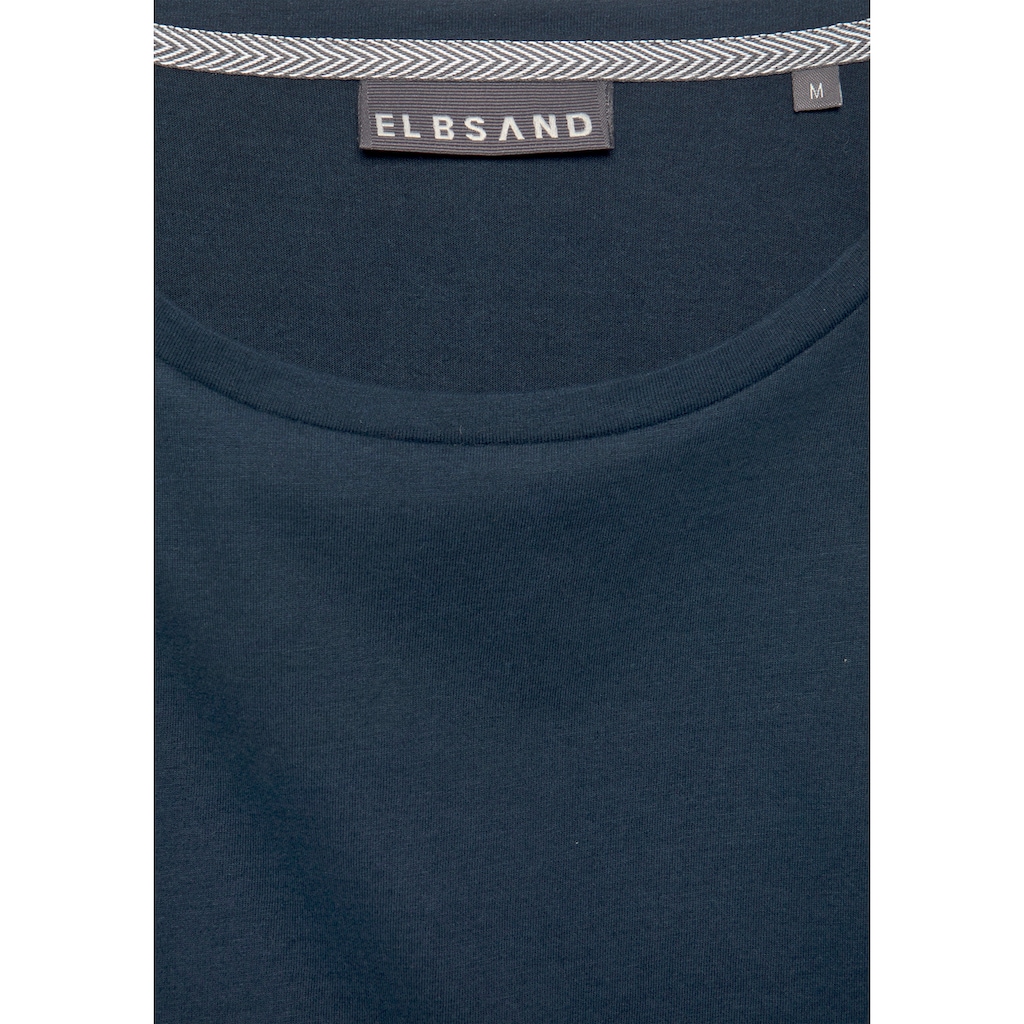 Elbsand Longsleeve »Tinna«, mit Logodruck hinten, Langarmshirt aus Baumwoll-Mix, sportlich-casual